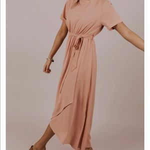 Midi maxi wrap dress
